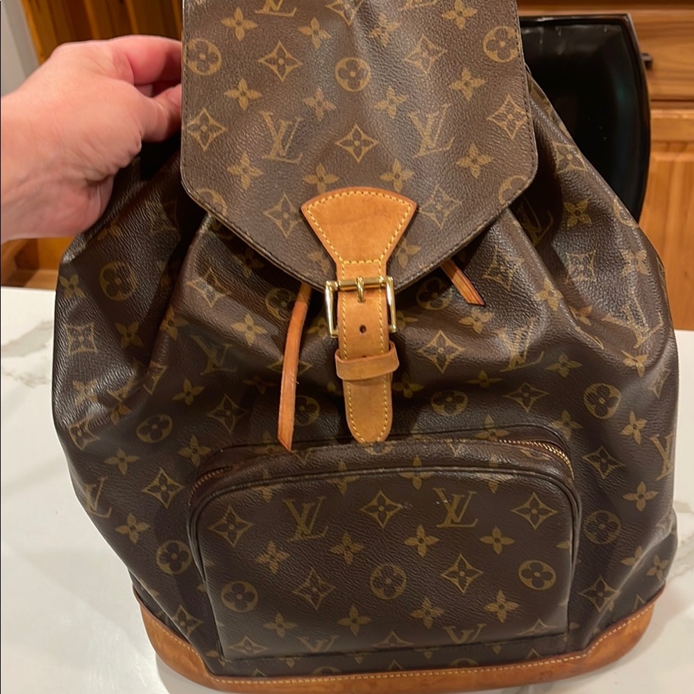 Louis Vuitton Monogram Brown and Tan Backpack - Picture 2 of 8